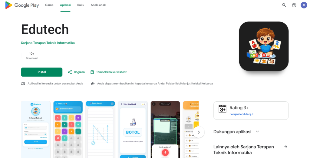 Edutech Mobile Educational App